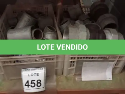 LOTE 458 - 01 LOTE COM LUVAS E UNIÃO EM FERRO GALVANIZADO. (CAIXA ORGANIZADORA NAO INCLUSA) (NO ESTADO) ATENÇÃO! FAZER A VISITAÇÃO ANTES DE ARREMATAR, NÃO SABEMOS SE FUNCIONA, LEILÃO NÃO TEM GARANTIA E NEM DEVOLUÇÃO, SUJEITO A POSSÍVEIS AVARIAS VISÍVEIS/OCULTAS E/OU AUSÊNCIA DE COMPONENTES.
