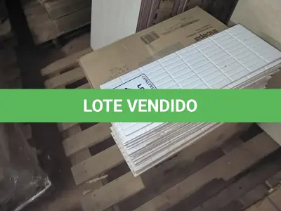 LOTE 171 - 04 CAIXAS DE REVESTIMENTOS INCEPA 16,5X45CM. (NO ESTADO) ATENÇÃO! FAZER A VISITAÇÃO ANTES DE ARREMATAR, NÃO SABEMOS SE FUNCIONA, LEILÃO NÃO TEM GARANTIA E NEM DEVOLUÇÃO, SUJEITO A POSSÍVEIS AVARIAS VISÍVEIS/OCULTAS E/OU AUSÊNCIA DE COMPONENTES.