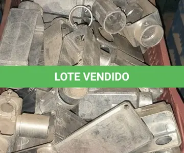LOTE 266 - 01 LOTE COM CONDULETES DIVERSOS EM ALUMÍNIO. (CAIXA ORGANIZADORA NAO INCLUSA) (NO ESTADO) ATENÇÃO! FAZER A VISITAÇÃO ANTES DE ARREMATAR, NÃO SABEMOS SE FUNCIONA, LEILÃO NÃO TEM GARANTIA E NEM DEVOLUÇÃO, SUJEITO A POSSÍVEIS AVARIAS VISÍVEIS/OCULTAS E/OU AUSÊNCIA DE COMPONENTES.