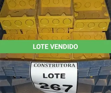 LOTE 267 - 01 LOTE COM CAIXAS DE LUZ 4X4. (CAIXA ORGANIZADORA NAO INCLUSA) (NO ESTADO) ATENÇÃO! FAZER A VISITAÇÃO ANTES DE ARREMATAR, NÃO SABEMOS SE FUNCIONA, LEILÃO NÃO TEM GARANTIA E NEM DEVOLUÇÃO, SUJEITO A POSSÍVEIS AVARIAS VISÍVEIS/OCULTAS E/OU AUSÊNCIA DE COMPONENTES.
