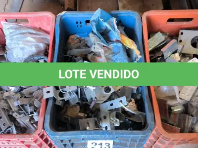 LOTE 213 - 01 LOTE COM REGULADORES PARA FORRO, ABRAÇADEIRAS ZINCADAS E LUVA ZINCADA. (CAIXA ORGANIZADORA NAO INCLUSA) (NO ESTADO) ATENÇÃO! FAZER A VISITAÇÃO ANTES DE ARREMATAR, NÃO SABEMOS SE FUNCIONA, LEILÃO NÃO TEM GARANTIA E NEM DEVOLUÇÃO, SUJEITO A POSSÍVEIS AVARIAS VISÍVEIS/OCULTAS E/OU AUSÊNCIA DE COMPONENTES.
