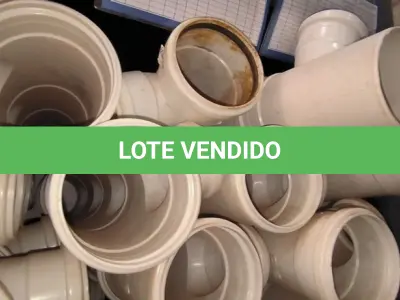 LOTE 373 - 01 LOTE COM TE EM PVC PARA ESGOTO SN 100X75MM. (NO ESTADO) ATENÇÃO! FAZER A VISITAÇÃO ANTES DE ARREMATAR, NÃO SABEMOS SE FUNCIONA, LEILÃO NÃO TEM GARANTIA E NEM DEVOLUÇÃO, SUJEITO A POSSÍVEIS AVARIAS VISÍVEIS/OCULTAS E/OU AUSÊNCIA DE COMPONENTES.