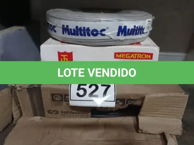 LOTE 527 - 02 ROLOS DE CABOS COXIAL E 01 ROLO DE FIO CCI. (NO ESTADO) ATENÇÃO! FAZER A VISITAÇÃO ANTES DE ARREMATAR, NÃO SABEMOS SE FUNCIONA, LEILÃO NÃO TEM GARANTIA E NEM DEVOLUÇÃO, SUJEITO A POSSÍVEIS AVARIAS VISÍVEIS/OCULTAS E/OU AUSÊNCIA DE COMPONENTES.