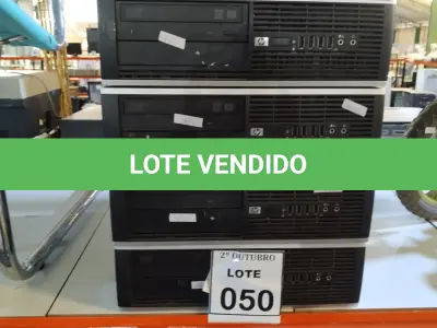 LOTE 050 - 04 CPUS MARCA HP. (NO ESTADO) ATENÇÃO! FAZER A VISITAÇÃO ANTES DE ARREMATAR, NÃO SABEMOS SE FUNCIONA, LEILÃO NÃO TEM GARANTIA E NEM DEVOLUÇÃO, SUJEITO A POSSÍVEIS AVARIAS VISÍVEIS/OCULTAS E/OU AUSÊNCIA DE COMPONENTES.