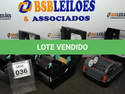 LOTE 036 - 02 IMPRESSORAS DE ETIQUETAS MARCA GODEX 01 IMPRESSORA DE ETIQUETA MARCA HONEYWELL. (NO ESTADO) ATENÇÃO! FAZER A VISITAÇÃO ANTES DE ARREMATAR, NÃO SABEMOS SE FUNCIONA, LEILÃO NÃO TEM GARANTIA E NEM DEVOLUÇÃO, SUJEITO A POSSÍVEIS AVARIAS VISÍVEIS/OCULTAS E/OU AUSÊNCIA DE COMPONENTES.