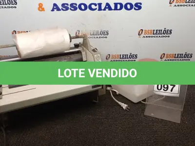 LOTE 097 - 01 LAMINADORA GAZELA E 01 VAPORIZADOR. (NO ESTADO) ATENÇÃO! FAZER A VISITAÇÃO ANTES DE ARREMATAR, NÃO SABEMOS SE FUNCIONA, LEILÃO NÃO TEM GARANTIA E NEM DEVOLUÇÃO, SUJEITO A POSSÍVEIS AVARIAS VISÍVEIS/OCULTAS E/OU AUSÊNCIA DE COMPONENTES.
