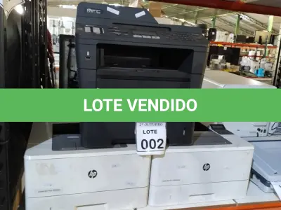LOTE 002 - 02 IMPRESSORAS MARCA HP MODELOS M404DW E M402N E 01 IMPRESSORA MARCA BROTHER MODELO MFC-8512DN. (NO ESTADO) ATENÇÃO! FAZER A VISITAÇÃO ANTES DE ARREMATAR, NÃO SABEMOS SE FUNCIONA, LEILÃO NÃO TEM GARANTIA E NEM DEVOLUÇÃO, SUJEITO A POSSÍVEIS AVARIAS VISÍVEIS/OCULTAS E/OU AUSÊNCIA DE COMPONENTES.