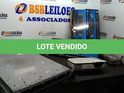 LOTE 028 - 01 SERVIDOR DE RACK MARCA DELL, 03 TECLADOS DE PC COM MOUSE SEM FIO MARCA HP, 01 IMPRESSORA TÉRMICA MARCA ZEBRA E 01 PROJETOR MARCA EPSON. (NO ESTADO) ATENÇÃO! FAZER A VISITAÇÃO ANTES DE ARREMATAR, NÃO SABEMOS SE FUNCIONA, LEILÃO NÃO TEM GARANTIA E NEM DEVOLUÇÃO, SUJEITO A POSSÍVEIS AVARIAS VISÍVEIS/OCULTAS E/OU AUSÊNCIA DE COMPONENTES.