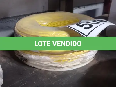LOTE 505 - 02 ROLOS DE FIO 1X1,5MM ANTI CHAMA 450/750 100METROS NA COR CINZA. (NO ESTADO) ATENÇÃO! FAZER A VISITAÇÃO ANTES DE ARREMATAR, NÃO SABEMOS SE FUNCIONA, LEILÃO NÃO TEM GARANTIA E NEM DEVOLUÇÃO, SUJEITO A POSSÍVEIS AVARIAS VISÍVEIS/OCULTAS E/OU AUSÊNCIA DE COMPONENTES.