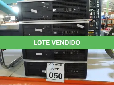 LOTE 050 - 04 CPUS MARCA HP. (NO ESTADO) ATENÇÃO! FAZER A VISITAÇÃO ANTES DE ARREMATAR, NÃO SABEMOS SE FUNCIONA, LEILÃO NÃO TEM GARANTIA E NEM DEVOLUÇÃO, SUJEITO A POSSÍVEIS AVARIAS VISÍVEIS/OCULTAS E/OU AUSÊNCIA DE COMPONENTES.