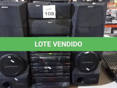 LOTE 108 - 01 PARELHO DE SOM 4X1, CAIXAS DE SOM EM 01, 02 MIXER DE SOM E 01 PROJETOR OPTOMA. (NO ESTADO) ATENÇÃO! FAZER A VISITAÇÃO ANTES DE ARREMATAR, NÃO SABEMOS SE FUNCIONA, LEILÃO NÃO TEM GARANTIA E NEM DEVOLUÇÃO, SUJEITO A POSSÍVEIS AVARIAS VISÍVEIS/OCULTAS E/OU AUSÊNCIA DE COMPONENTES.