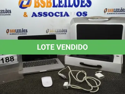 LOTE 188 - 01 MACBOOK PRO APPLE COM CARREGADOR. (NO ESTADO) ATENÇÃO! FAZER A VISITAÇÃO ANTES DE ARREMATAR, NÃO SABEMOS SE FUNCIONA, LEILÃO NÃO TEM GARANTIA E NEM DEVOLUÇÃO, SUJEITO A POSSÍVEIS AVARIAS VISÍVEIS/OCULTAS E/OU AUSÊNCIA DE COMPONENTES.