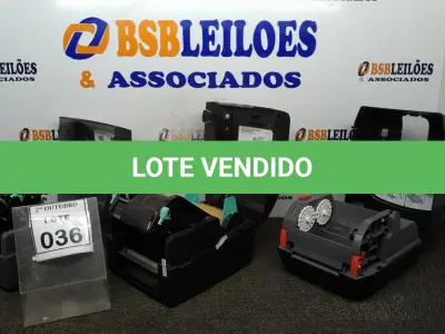 LOTE 036 - 02 IMPRESSORAS DE ETIQUETAS MARCA GODEX 01 IMPRESSORA DE ETIQUETA MARCA HONEYWELL. (NO ESTADO) ATENÇÃO! FAZER A VISITAÇÃO ANTES DE ARREMATAR, NÃO SABEMOS SE FUNCIONA, LEILÃO NÃO TEM GARANTIA E NEM DEVOLUÇÃO, SUJEITO A POSSÍVEIS AVARIAS VISÍVEIS/OCULTAS E/OU AUSÊNCIA DE COMPONENTES.