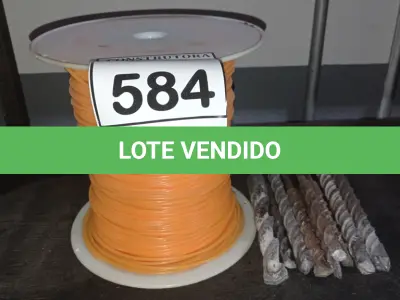 LOTE 584 - 01 CARRETEL DE FIO PARA ROÇADEIRA STHIL E 07 BROCAS. (NO ESTADO) ATENÇÃO! FAZER A VISITAÇÃO ANTES DE ARREMATAR, NÃO SABEMOS SE FUNCIONA, LEILÃO NÃO TEM GARANTIA E NEM DEVOLUÇÃO, SUJEITO A POSSÍVEIS AVARIAS VISÍVEIS/OCULTAS E/OU AUSÊNCIA DE COMPONENTES.