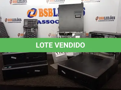 LOTE 116 - 03 CPUS MARCA HP, 02 MINIS PC MARCA DELL E 02 TECLADOS DE PC. (NO ESTADO) ATENÇÃO! FAZER A VISITAÇÃO ANTES DE ARREMATAR, NÃO SABEMOS SE FUNCIONA, LEILÃO NÃO TEM GARANTIA E NEM DEVOLUÇÃO, SUJEITO A POSSÍVEIS AVARIAS VISÍVEIS/OCULTAS E/OU AUSÊNCIA DE COMPONENTES.