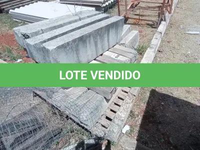 LOTE 598 - 01 LOTE DE MEIO FIO. (NO ESTADO) ATENÇÃO! FAZER A VISITAÇÃO ANTES DE ARREMATAR, NÃO SABEMOS SE FUNCIONA, LEILÃO NÃO TEM GARANTIA E NEM DEVOLUÇÃO, SUJEITO A POSSÍVEIS AVARIAS VISÍVEIS/OCULTAS E/OU AUSÊNCIA DE COMPONENTES.