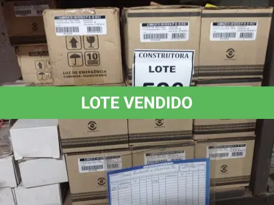 LOTE 526 - 01 LOTE COM LUMINÁRIAS DE EMERGÊNCIA. (NO ESTADO) ATENÇÃO! FAZER A VISITAÇÃO ANTES DE ARREMATAR, NÃO SABEMOS SE FUNCIONA, LEILÃO NÃO TEM GARANTIA E NEM DEVOLUÇÃO, SUJEITO A POSSÍVEIS AVARIAS VISÍVEIS/OCULTAS E/OU AUSÊNCIA DE COMPONENTES.
