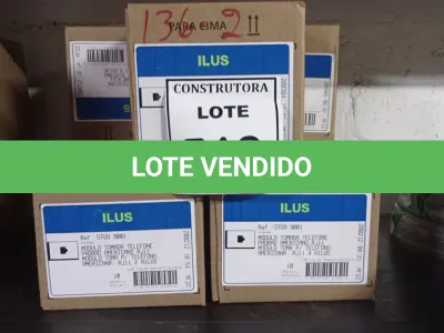 LOTE 513 - 01 LOTE COM TOMADAS PARA TELEFONE. (NO ESTADO) ATENÇÃO! FAZER A VISITAÇÃO ANTES DE ARREMATAR, NÃO SABEMOS SE FUNCIONA, LEILÃO NÃO TEM GARANTIA E NEM DEVOLUÇÃO, SUJEITO A POSSÍVEIS AVARIAS VISÍVEIS/OCULTAS E/OU AUSÊNCIA DE COMPONENTES.