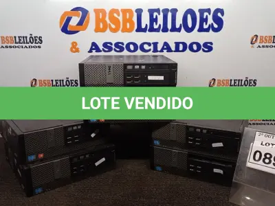 LOTE 089 - 06 CPUS MARCA DELL. (NO ESTADO) ATENÇÃO! FAZER A VISITAÇÃO ANTES DE ARREMATAR, NÃO SABEMOS SE FUNCIONA, LEILÃO NÃO TEM GARANTIA E NEM DEVOLUÇÃO, SUJEITO A POSSÍVEIS AVARIAS VISÍVEIS/OCULTAS E/OU AUSÊNCIA DE COMPONENTES.