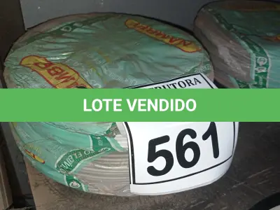 LOTE 561 - 02 ROLOS DE FIO 1X1,5MM ANTI CHAMA 450/750 100 METROS NA COR CINZA. (NO ESTADO) ATENÇÃO! FAZER A VISITAÇÃO ANTES DE ARREMATAR, NÃO SABEMOS SE FUNCIONA, LEILÃO NÃO TEM GARANTIA E NEM DEVOLUÇÃO, SUJEITO A POSSÍVEIS AVARIAS VISÍVEIS/OCULTAS E/OU AUSÊNCIA DE COMPONENTES.