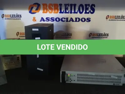 LOTE 023 - 01 ESTABILIZADOR DE TENSÃO MARCA MICROSOL, 01 TRANSFORMADOR PARA IMPRESSORAS LASER, 01 TRANSFORMADOR BIVOLT MARCA AUDIOFIX E 01 NOBREAK. (NO ESTADO) ATENÇÃO! FAZER A VISITAÇÃO ANTES DE ARREMATAR, NÃO SABEMOS SE FUNCIONA, LEILÃO NÃO TEM GARANTIA E NEM DEVOLUÇÃO, SUJEITO A POSSÍVEIS AVARIAS VISÍVEIS/OCULTAS E/OU AUSÊNCIA DE COMPONENTES.