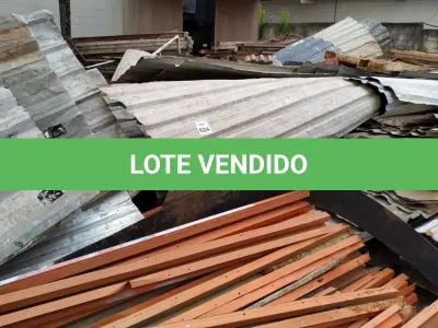 LOTE 624 - 01 LOTE COM TELHAS DE ZINCO QUE ERAM USADAS COMO TAPUME. (NO ESTADO) ATENÇÃO! FAZER A VISITAÇÃO ANTES DE ARREMATAR, NÃO SABEMOS SE FUNCIONA, LEILÃO NÃO TEM GARANTIA E NEM DEVOLUÇÃO, SUJEITO A POSSÍVEIS AVARIAS VISÍVEIS/OCULTAS E/OU AUSÊNCIA DE COMPONENTES.