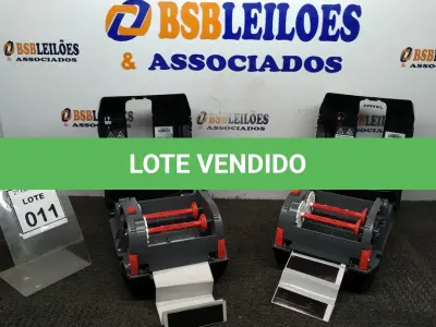 LOTE 011 - 02 IMPRESSORAS DE ETIQUETAS MARCA HONEYWELL. (NO ESTADO) ATENÇÃO! FAZER A VISITAÇÃO ANTES DE ARREMATAR, NÃO SABEMOS SE FUNCIONA, LEILÃO NÃO TEM GARANTIA E NEM DEVOLUÇÃO, SUJEITO A POSSÍVEIS AVARIAS VISÍVEIS/OCULTAS E/OU AUSÊNCIA DE COMPONENTES.