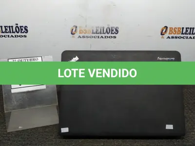 LOTE 195 - 01 NOTEBOOK MARCA LENOVO THINKPAD. (NO ESTADO) ATENÇÃO! FAZER A VISITAÇÃO ANTES DE ARREMATAR, NÃO SABEMOS SE FUNCIONA, LEILÃO NÃO TEM GARANTIA E NEM DEVOLUÇÃO, SUJEITO A POSSÍVEIS AVARIAS VISÍVEIS/OCULTAS E/OU AUSÊNCIA DE COMPONENTES.