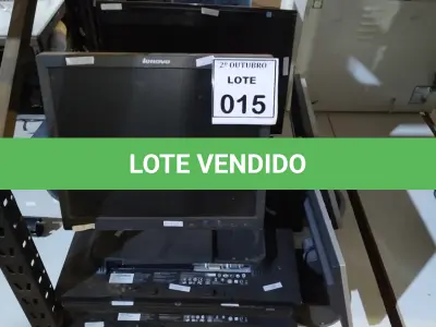 LOTE 015 - 01 LOTE COM VÁRIOS MONITORES LCD DE MARCAS E MODELOS DIVERSOS. (NO ESTADO) ATENÇÃO! FAZER A VISITAÇÃO ANTES DE ARREMATAR, NÃO SABEMOS SE FUNCIONA, LEILÃO NÃO TEM GARANTIA E NEM DEVOLUÇÃO, SUJEITO A POSSÍVEIS AVARIAS VISÍVEIS/OCULTAS E/OU AUSÊNCIA DE COMPONENTES.
