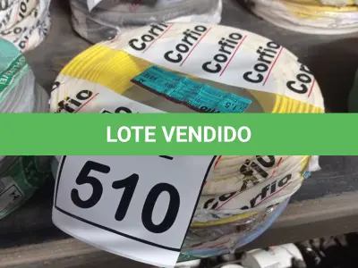 LOTE 510 - 02 ROLOS DE FIO 1X1,5MM ANTI CHAMA 450/750 100 METROS NA COR AMARELO E AZUL. (NO ESTADO) ATENÇÃO! FAZER A VISITAÇÃO ANTES DE ARREMATAR, NÃO SABEMOS SE FUNCIONA, LEILÃO NÃO TEM GARANTIA E NEM DEVOLUÇÃO, SUJEITO A POSSÍVEIS AVARIAS VISÍVEIS/OCULTAS E/OU AUSÊNCIA DE COMPONENTES.