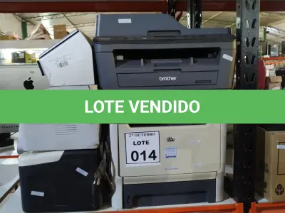 LOTE 014 - 01 IMPRESSORA MULTIFUNCIONAL MARCA BROTHER MODELO DCO-L25400W, 03 IMPRESSORAS DE MARCAS E MODELOS DIVERSOS 01 SCANNER MARCA FUJITSU. (NO ESTADO) ATENÇÃO! FAZER A VISITAÇÃO ANTES DE ARREMATAR, NÃO SABEMOS SE FUNCIONA, LEILÃO NÃO TEM GARANTIA E NEM DEVOLUÇÃO, SUJEITO A POSSÍVEIS AVARIAS VISÍVEIS/OCULTAS E/OU AUSÊNCIA DE COMPONENTES.