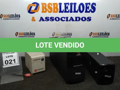 LOTE 021 - 02 NOBREAKS MARCAS LACERDA E 01 ESTABILIZADOR. (NO ESTADO) ATENÇÃO! FAZER A VISITAÇÃO ANTES DE ARREMATAR, NÃO SABEMOS SE FUNCIONA, LEILÃO NÃO TEM GARANTIA E NEM DEVOLUÇÃO, SUJEITO A POSSÍVEIS AVARIAS VISÍVEIS/OCULTAS E/OU AUSÊNCIA DE COMPONENTES.