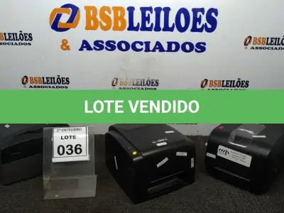 LOTE 036 - 02 IMPRESSORAS DE ETIQUETAS MARCA GODEX 01 IMPRESSORA DE ETIQUETA MARCA HONEYWELL. (NO ESTADO) ATENÇÃO! FAZER A VISITAÇÃO ANTES DE ARREMATAR, NÃO SABEMOS SE FUNCIONA, LEILÃO NÃO TEM GARANTIA E NEM DEVOLUÇÃO, SUJEITO A POSSÍVEIS AVARIAS VISÍVEIS/OCULTAS E/OU AUSÊNCIA DE COMPONENTES.