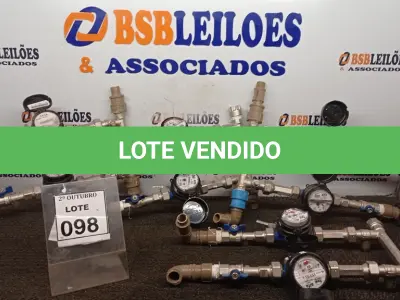 LOTE 098 - 08 HIDRÔMETROS. (NO ESTADO) ATENÇÃO! FAZER A VISITAÇÃO ANTES DE ARREMATAR, NÃO SABEMOS SE FUNCIONA, LEILÃO NÃO TEM GARANTIA E NEM DEVOLUÇÃO, SUJEITO A POSSÍVEIS AVARIAS VISÍVEIS/OCULTAS E/OU AUSÊNCIA DE COMPONENTES.