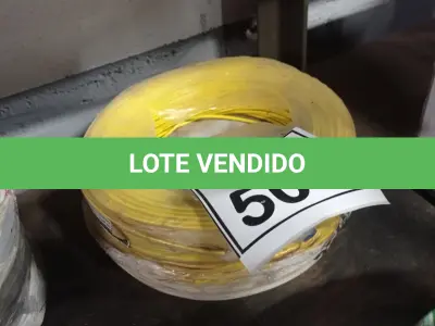 LOTE 505 - 02 ROLOS DE FIO 1X1,5MM ANTI CHAMA 450/750 100METROS NA COR CINZA. (NO ESTADO) ATENÇÃO! FAZER A VISITAÇÃO ANTES DE ARREMATAR, NÃO SABEMOS SE FUNCIONA, LEILÃO NÃO TEM GARANTIA E NEM DEVOLUÇÃO, SUJEITO A POSSÍVEIS AVARIAS VISÍVEIS/OCULTAS E/OU AUSÊNCIA DE COMPONENTES.