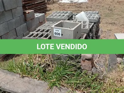LOTE 606 - 01 LOTE COM GRELHAS/RALOS DE CONCRETO. (NO ESTADO) ATENÇÃO! FAZER A VISITAÇÃO ANTES DE ARREMATAR, NÃO SABEMOS SE FUNCIONA, LEILÃO NÃO TEM GARANTIA E NEM DEVOLUÇÃO, SUJEITO A POSSÍVEIS AVARIAS VISÍVEIS/OCULTAS E/OU AUSÊNCIA DE COMPONENTES.