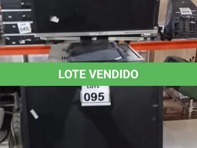 LOTE 095 - 02 RACKS PARA PC, 03 MONITORES E 01 APARELHO DE DVD MARCA BRITÂNIA. (NO ESTADO) ATENÇÃO! FAZER A VISITAÇÃO ANTES DE ARREMATAR, NÃO SABEMOS SE FUNCIONA, LEILÃO NÃO TEM GARANTIA E NEM DEVOLUÇÃO, SUJEITO A POSSÍVEIS AVARIAS VISÍVEIS/OCULTAS E/OU AUSÊNCIA DE COMPONENTES.