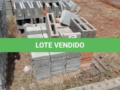 LOTE 610 - 01 LOTE COM BLOCOS DE CIMENTO. (NO ESTADO) ATENÇÃO! FAZER A VISITAÇÃO ANTES DE ARREMATAR, NÃO SABEMOS SE FUNCIONA, LEILÃO NÃO TEM GARANTIA E NEM DEVOLUÇÃO, SUJEITO A POSSÍVEIS AVARIAS VISÍVEIS/OCULTAS E/OU AUSÊNCIA DE COMPONENTES.