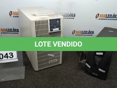 LOTE 043 - 02 NOBREAKS MARCAS SMS E MICROSOL. (NO ESTADO) ATENÇÃO! FAZER A VISITAÇÃO ANTES DE ARREMATAR, NÃO SABEMOS SE FUNCIONA, LEILÃO NÃO TEM GARANTIA E NEM DEVOLUÇÃO, SUJEITO A POSSÍVEIS AVARIAS VISÍVEIS/OCULTAS E/OU AUSÊNCIA DE COMPONENTES.