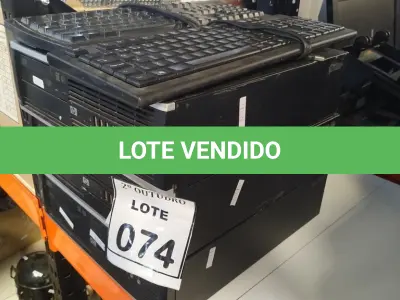 LOTE 074 - 03 CPUS MARCA HP E 02 TECLADOS DE PC. (NO ESTADO) ATENÇÃO! FAZER A VISITAÇÃO ANTES DE ARREMATAR, NÃO SABEMOS SE FUNCIONA, LEILÃO NÃO TEM GARANTIA E NEM DEVOLUÇÃO, SUJEITO A POSSÍVEIS AVARIAS VISÍVEIS/OCULTAS E/OU AUSÊNCIA DE COMPONENTES.