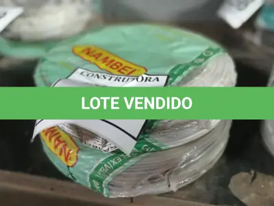 LOTE 538 - 02 ROLOS DE FIO 1X1,5MM ANTI CHAMA 450/750 100  METROS NA COR CINZA E BRANCO. (NO ESTADO) ATENÇÃO! FAZER A VISITAÇÃO ANTES DE ARREMATAR, NÃO SABEMOS SE FUNCIONA, LEILÃO NÃO TEM GARANTIA E NEM DEVOLUÇÃO, SUJEITO A POSSÍVEIS AVARIAS VISÍVEIS/OCULTAS E/OU AUSÊNCIA DE COMPONENTES.