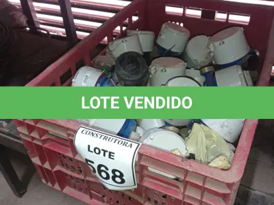 LOTE 568 - 01 LOTE COM HIDRÔMETROS DIVERSOS. (CAIXA ORGANIZADORA NAO INCLUSA) (NO ESTADO) ATENÇÃO! FAZER A VISITAÇÃO ANTES DE ARREMATAR, NÃO SABEMOS SE FUNCIONA, LEILÃO NÃO TEM GARANTIA E NEM DEVOLUÇÃO, SUJEITO A POSSÍVEIS AVARIAS VISÍVEIS/OCULTAS E/OU AUSÊNCIA DE COMPONENTES.