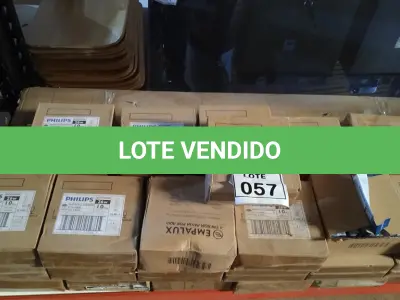 LOTE 057 - 01 LOTE COM GRANDE QUANTIDADE DE LÂMPADAS FLUORESCENTES DE MARCAS E MODELOS DIVERSOS. (NO ESTADO) ATENÇÃO! FAZER A VISITAÇÃO ANTES DE ARREMATAR, NÃO SABEMOS SE FUNCIONA, LEILÃO NÃO TEM GARANTIA E NEM DEVOLUÇÃO, SUJEITO A POSSÍVEIS AVARIAS VISÍVEIS/OCULTAS E/OU AUSÊNCIA DE COMPONENTES.