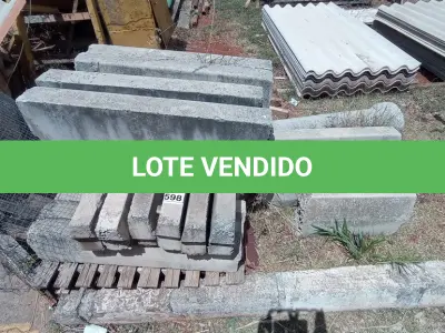 LOTE 598 - 01 LOTE DE MEIO FIO. (NO ESTADO) ATENÇÃO! FAZER A VISITAÇÃO ANTES DE ARREMATAR, NÃO SABEMOS SE FUNCIONA, LEILÃO NÃO TEM GARANTIA E NEM DEVOLUÇÃO, SUJEITO A POSSÍVEIS AVARIAS VISÍVEIS/OCULTAS E/OU AUSÊNCIA DE COMPONENTES.
