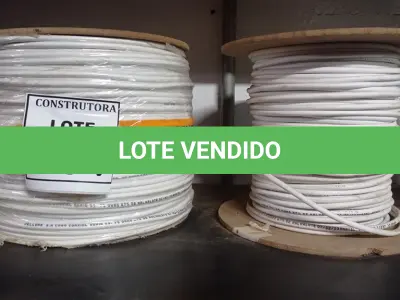 LOTE 504 - 02 ROLOS DE FIO COXIAL. (NO ESTADO) ATENÇÃO! FAZER A VISITAÇÃO ANTES DE ARREMATAR, NÃO SABEMOS SE FUNCIONA, LEILÃO NÃO TEM GARANTIA E NEM DEVOLUÇÃO, SUJEITO A POSSÍVEIS AVARIAS VISÍVEIS/OCULTAS E/OU AUSÊNCIA DE COMPONENTES.