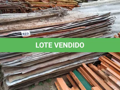 LOTE 623 - 01 LOTE COM TELHAS DE ZINCO QUE ERAM USADAS COMO TAPUME. (NO ESTADO) ATENÇÃO! FAZER A VISITAÇÃO ANTES DE ARREMATAR, NÃO SABEMOS SE FUNCIONA, LEILÃO NÃO TEM GARANTIA E NEM DEVOLUÇÃO, SUJEITO A POSSÍVEIS AVARIAS VISÍVEIS/OCULTAS E/OU AUSÊNCIA DE COMPONENTES.