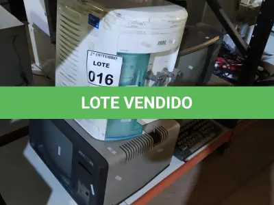 LOTE 016 - 01 TV DE TUBO MODELO ANTIGO MARCA TELEFUNKEN 01TELEVISÃO DE TUBO MODELO ANTIGO MARCA VASP, 01 MÁQUINA DE ESCREVER E 01 PURIFICADOR DE ÁGUA MARCA IBBL MODELO FR600. (NO ESTADO) ATENÇÃO! FAZER A VISITAÇÃO ANTES DE ARREMATAR, NÃO SABEMOS SE FUNCIONA, LEILÃO NÃO TEM GARANTIA E NEM DEVOLUÇÃO, SUJEITO A POSSÍVEIS AVARIAS VISÍVEIS/OCULTAS E/OU AUSÊNCIA DE COMPONENTES.