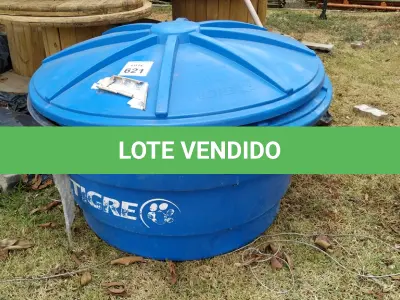 LOTE 621 - 02 CAIXAS D’AGUA 500L. (NO ESTADO) ATENÇÃO! FAZER A VISITAÇÃO ANTES DE ARREMATAR, NÃO SABEMOS SE FUNCIONA, LEILÃO NÃO TEM GARANTIA E NEM DEVOLUÇÃO, SUJEITO A POSSÍVEIS AVARIAS VISÍVEIS/OCULTAS E/OU AUSÊNCIA DE COMPONENTES.