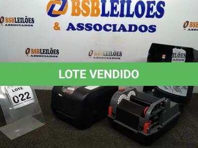 LOTE 022 - 02 IMPRESSORAS DE ETIQUETAS MARCA HONEYWELL. (NO ESTADO) ATENÇÃO! FAZER A VISITAÇÃO ANTES DE ARREMATAR, NÃO SABEMOS SE FUNCIONA, LEILÃO NÃO TEM GARANTIA E NEM DEVOLUÇÃO, SUJEITO A POSSÍVEIS AVARIAS VISÍVEIS/OCULTAS E/OU AUSÊNCIA DE COMPONENTES.