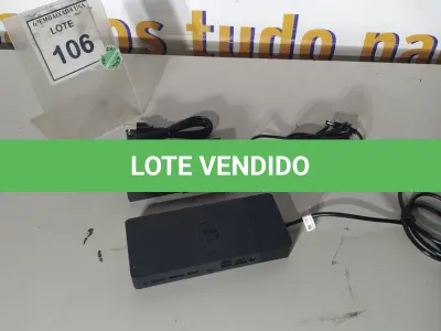 LOTE 106 - 01 DOCKING STATION DELL WD19 (NOVO).(NO ESTADO EM QUE SE ENCONTRA. SUJEITO A AVARIAS OCULTAS/VISÍVEIS.)
